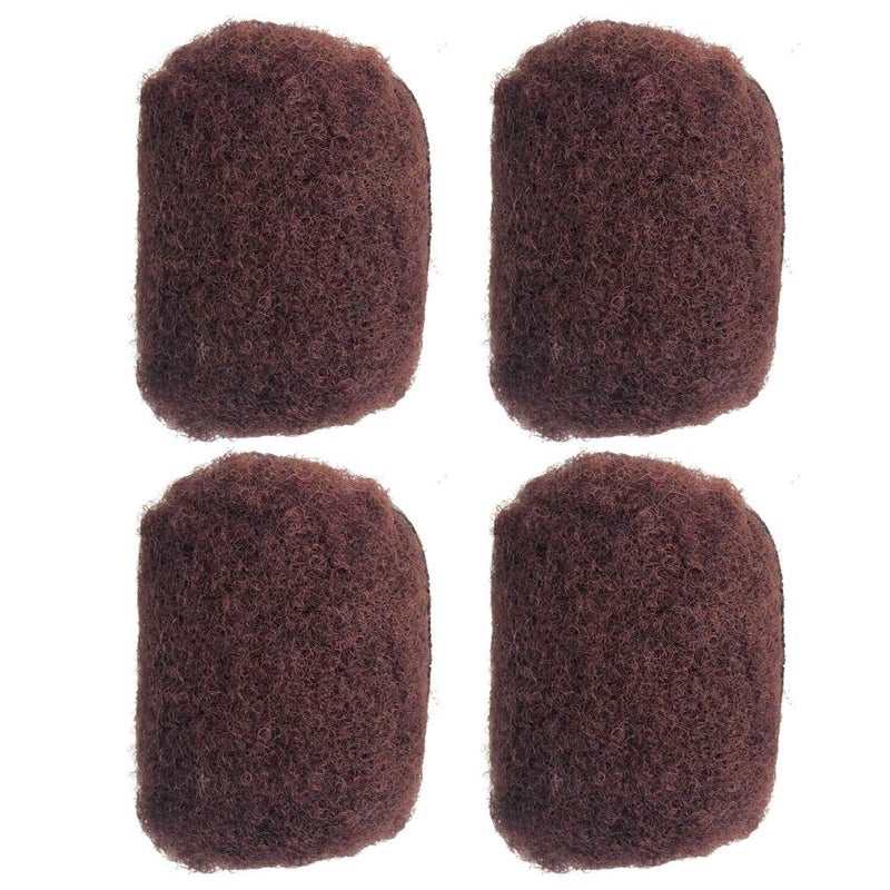 YONNA Tight Afro Kinky Bulk For DreadLocks,Twist Braids Human Hair Deep Dark Auburn #35 8inch - Image 1